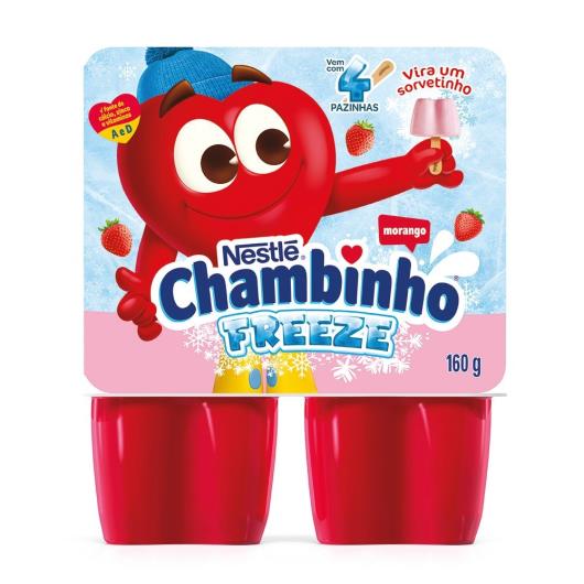 Sobremesa CHAMBINHO Freeze Morango 160g - Imagem em destaque