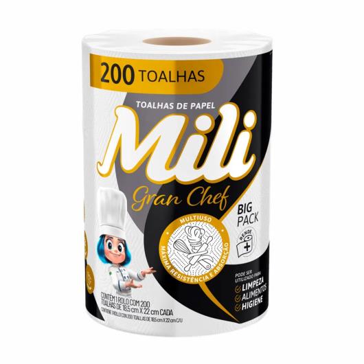 Papel Toalha Mili Gran Chef 200 Folhas - Imagem em destaque