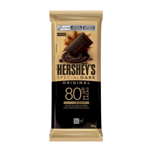 Chocolate Hershey's Special Dark Tradicional 80% Com 85g - Imagem em destaque