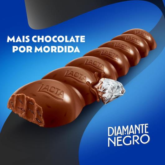 Chocolate ao Leite Lacta Diamante Negro Pacote 34g - Imagem em destaque