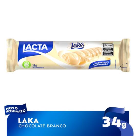Chocolate Branco Lacta Laka Pacote 34g - Imagem em destaque