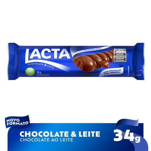 Chocolate ao leite Lacta 34g - Imagem em destaque