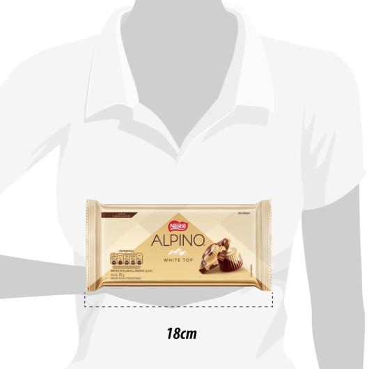 Chocolate ALPINO White Top 85g - Imagem em destaque