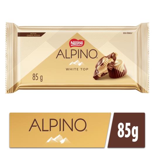 Chocolate ALPINO White Top 85g - Imagem em destaque