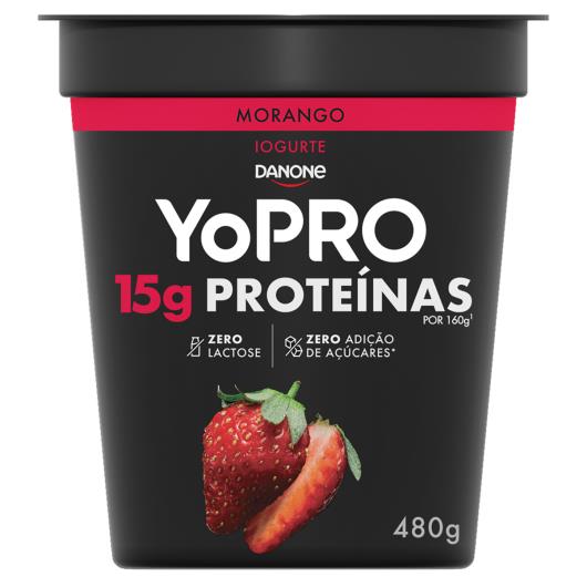 Iogurte YoPRO Morango 15g de proteínas 480g - Imagem em destaque