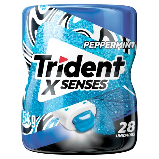 Chiclete Trident X Senses Peppermint Hortelã Pote 54g - Imagem em destaque