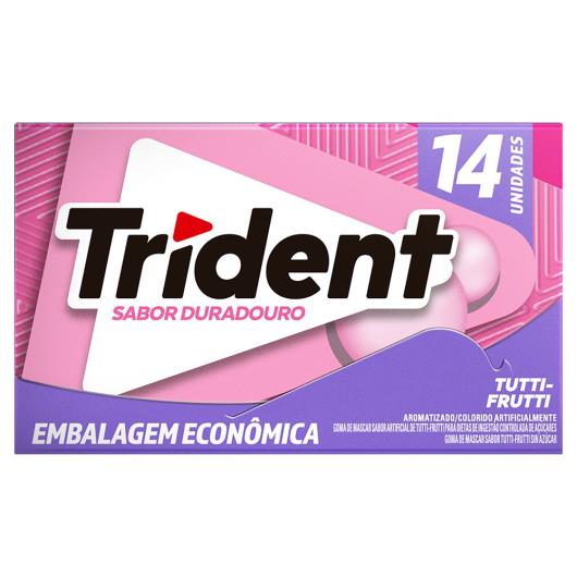 Chiclete Trident Tutti-frutti Embalagem Econômica 25,2g - Imagem em destaque