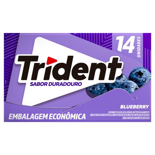 Chiclete Trident Blueberry Embalagem Econômica 25,2g - Imagem em destaque