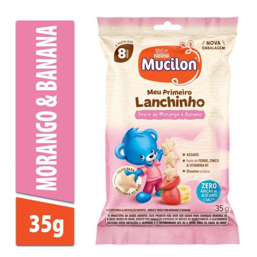 Snack Mucilon Morango e Banana 35g - Imagem em destaque