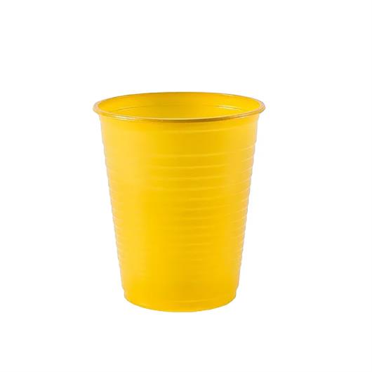 Copo Plástico Descartável Regina Amarelo 200ml Pacote com 50 Unidades - Imagem em destaque
