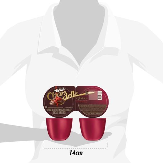 Sobremesa CHANDELLE Chocolate com Calda de Morango 180g - Imagem em destaque