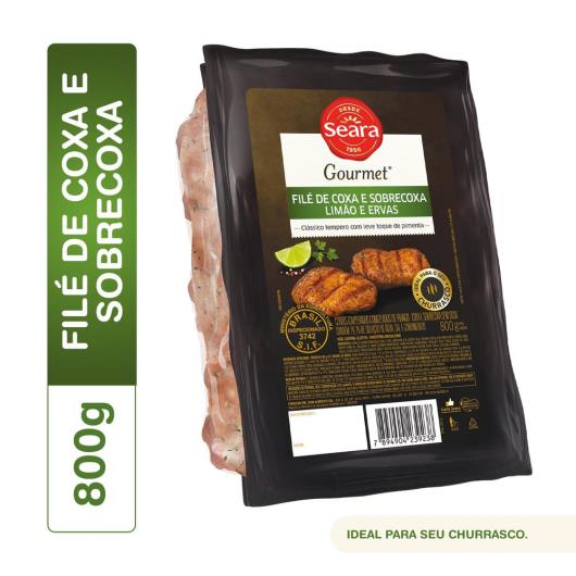 Filé de Coxa e Sobrecoxa Limão e Ervas Seara Gourmet 800g - Imagem em destaque