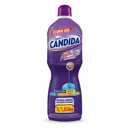 Cloro em Gel Lavanda Super Candida Frasco 1l - Imagem em destaque