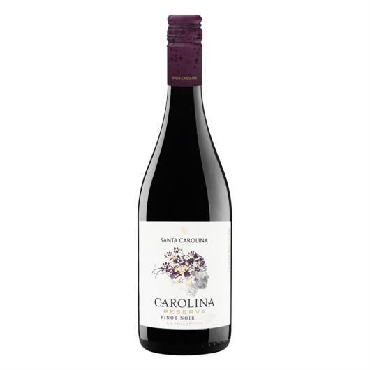 Vinho Chileno Tinto Seco Reserva Santa Carolina Pinot Noir Valle de Leyda Garrafa 750ml - Imagem em destaque