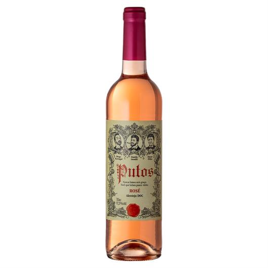 Vinho Português Rosé Seco Putos Carmim Alentejo Garrafa 750ml - Imagem em destaque