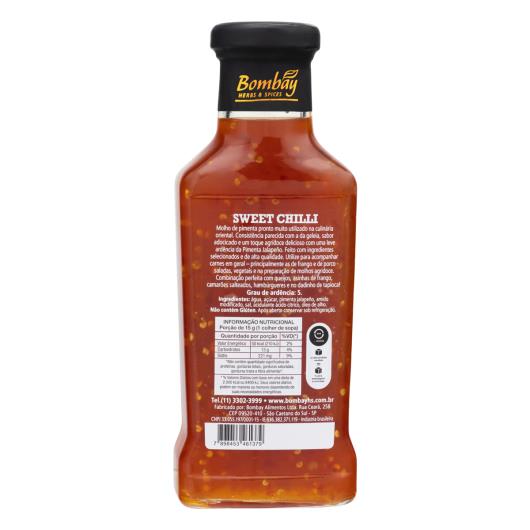 Molho de Pimenta Sweet Chilli Tradicional Bombay Herbs & Spices Vidro 385g - Imagem em destaque