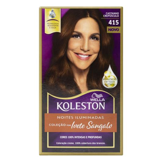 Kit Coloração Creme 415 Castanho Crepúsculo Wella Koleston Noites Iluminadas por Ivete Sangalo - Imagem em destaque