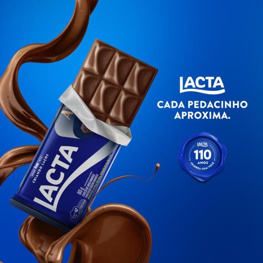 Chocolate Meio Amargo 40% Cacau Lacta Amaro Pacote 80g - Imagem em destaque