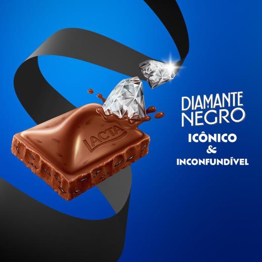 Chocolate ao Leite Lacta Diamante Negro Pacote 80g - Imagem em destaque