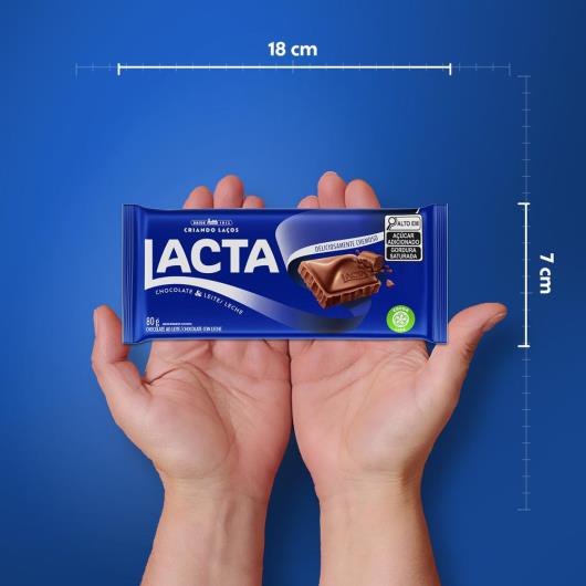 Chocolate ao Leite Lacta Pacote 80g - Imagem em destaque