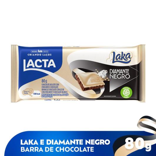 Chocolate Lacta Diamante Negro Laka 80g - Imagem em destaque