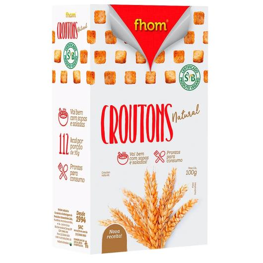 Croutons Natural Fhom 100g - Imagem em destaque