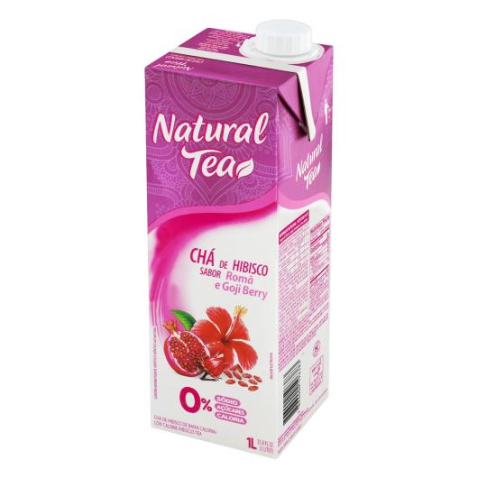 Chá Hibisco, Romã e Goji Berry Zero Açúcar Natural Tea Caixa 1l - Imagem em destaque