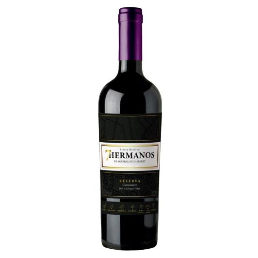 Vinho Chileno 7 Hermanos Carmenere 750ml - Imagem em destaque