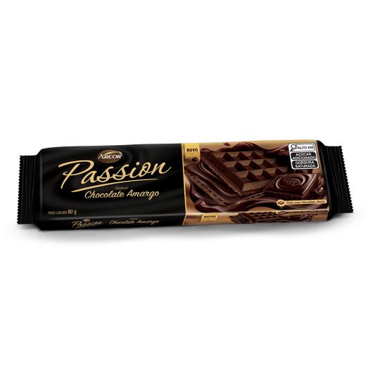 Wafer Chocolate Amargo Arcor Passion 80g - Imagem em destaque