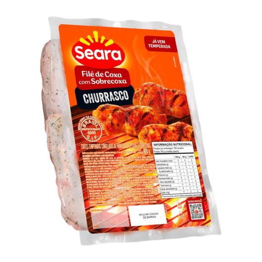 Filé de Coxa e Sobrecoxa de Frango Temperado Seara Churrasco 800g - Imagem em destaque