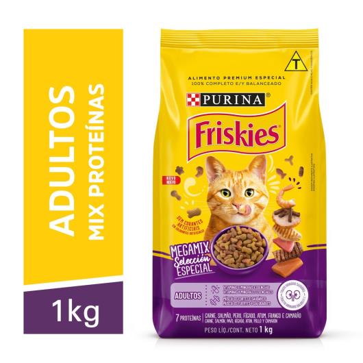 Ração FRISKIES gatos adultos Megamix 1kg - Imagem em destaque