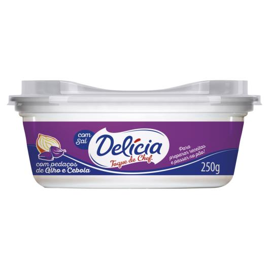 Margarina com Sal e Pedaços de Alho e Cebola Delícia Toque de Chef Pote 250g - Imagem em destaque