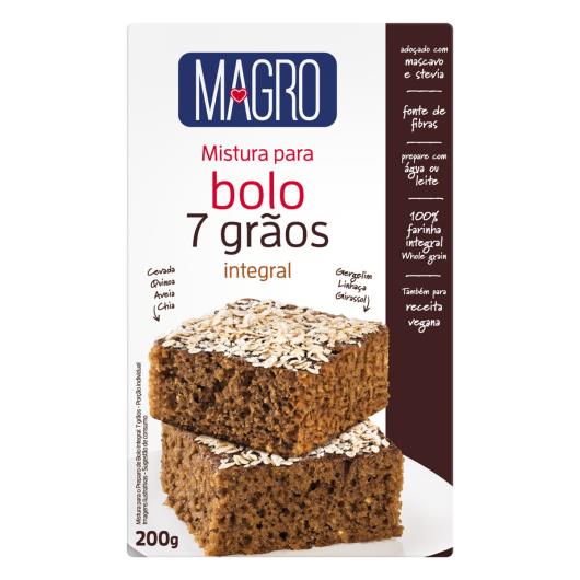 Mistura para Bolo Integral 7 Grãos Magro Caixa 200g - Imagem em destaque