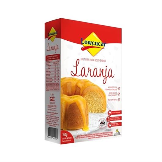 Mistura para bolo Laranja LowÇucar Caixa 150g - Imagem em destaque