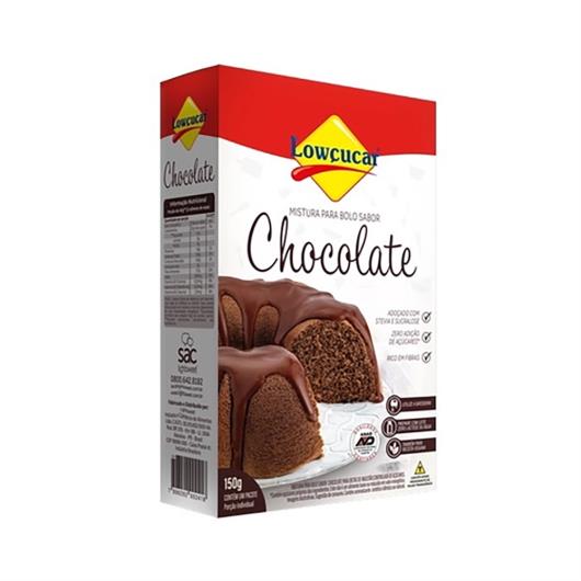 Mistura para Bolo Chocolate Lowçucar Caixa 150g - Imagem em destaque