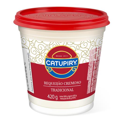 Requeijão Cremoso Tradicional Catupiry Pote 420g - Imagem em destaque