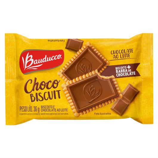 Biscoito Chocolate ao Leite Bauducco Choco Biscuit Pacote 36g - Imagem em destaque