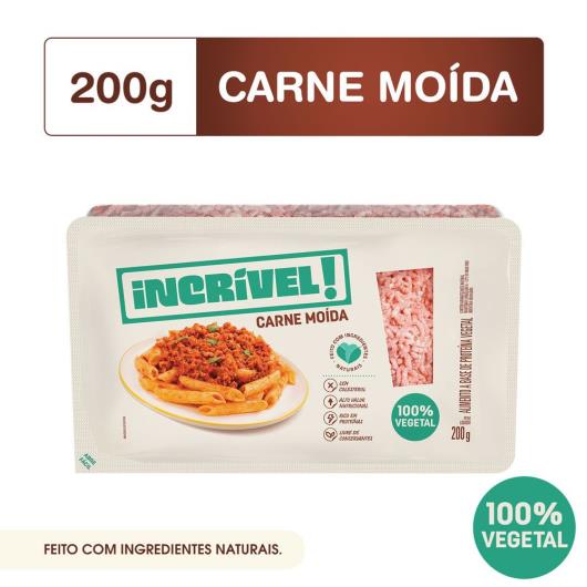 Carne Moída Vegetal Congelada Incrível! Bandeja 200g - Imagem em destaque