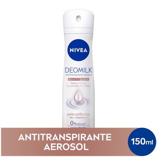 Antitranspirante Aerossol Pele Uniforme Nivea Deomilk Beauty Elixir 150ml - Imagem em destaque
