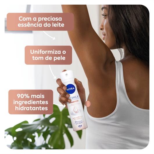 Antitranspirante Aerossol Pele Uniforme Nivea Deomilk Beauty Elixir 150ml - Imagem em destaque