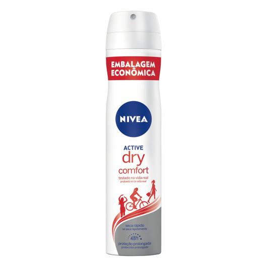 Desodorante Aerossol Dry Comfort Nivea Active 200ml Embalagem Econômica - Imagem em destaque