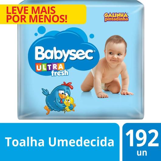 Lenço Umedecido Babysec Ultrafresh Leve Mais Pague Menos 192 Unidades - Imagem em destaque