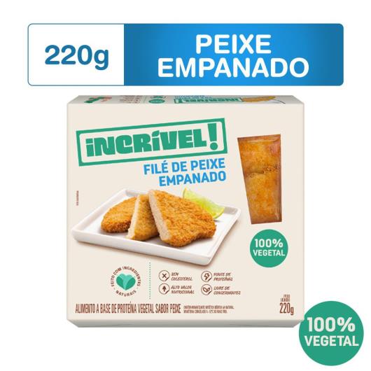 Empanado de Peixe Vegetal Congelado em Filé Incrível! Caixa 220g - Imagem em destaque