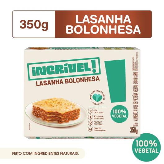 Lasanha Bolonhesa Incrível! 100% Vegetal 350g - Imagem em destaque