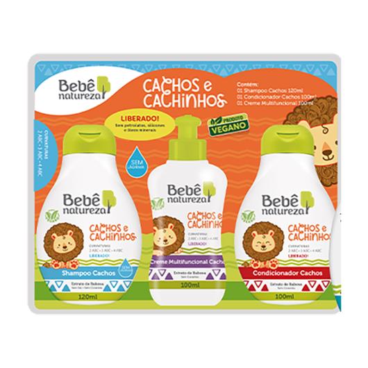 Kit Bebê Natureza Cachos e Cachinhos Shampoo + Condicionador e Creme Para Pentear - Imagem em destaque