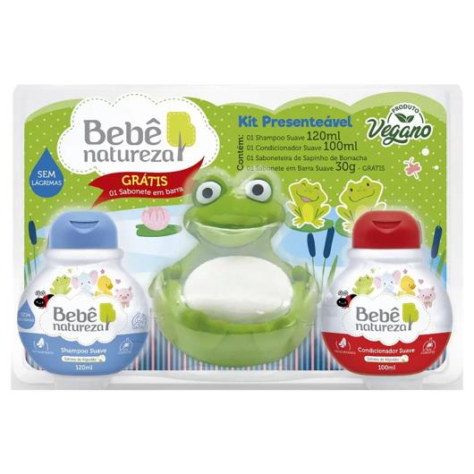 Kit banho shampoo + condicionador + sabonete sapinho Bebê Natureza grátis sabonete em barra Unidade - Imagem em destaque