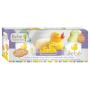 Kit Bebê Natureza Patinho Shampoo 120ml + Condicionador 100ml + Saboneteira de Borracha e Sabonete em Barra 50g