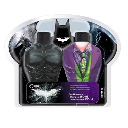 Kit Shampoo 250ml e Condicionador 230ml Batman x Coringa - Imagem em destaque