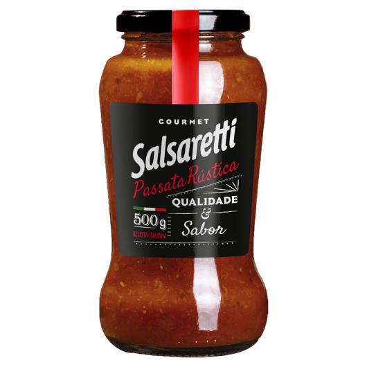 Molho de Tomate Passata Rústica Salsaretti Gourmet Vidro 500g - Imagem em destaque