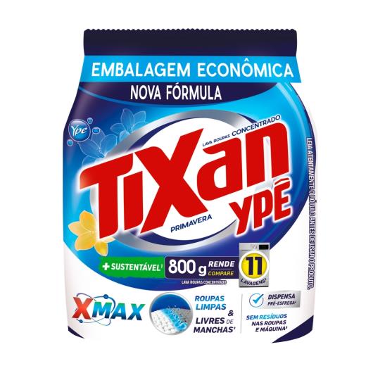 Lava-Roupas Pó Concentrado Primavera Tixan Ypê Pacote 800g - Imagem em destaque